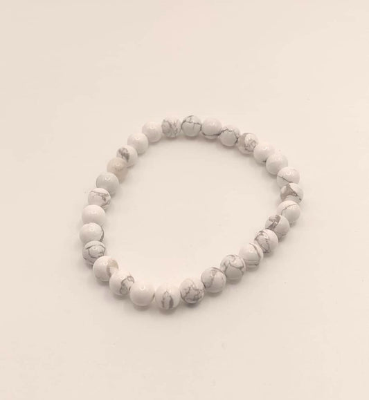 Pulsera Cuentas - Piedras Naturales - Howlita