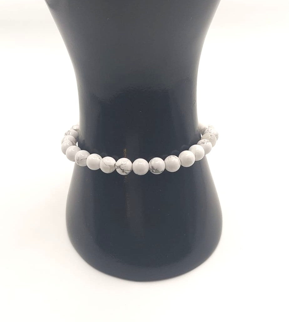 Pulsera Cuentas - Piedras Naturales - Howlita