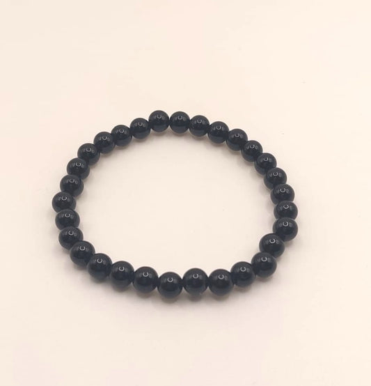 Pulsera Cuentas - Piedras Naturales - Obsidiana