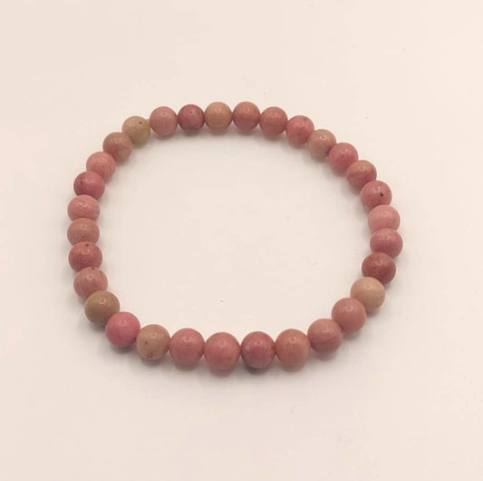 Pulsera Cuentas - Piedras Naturales - Rodonita
