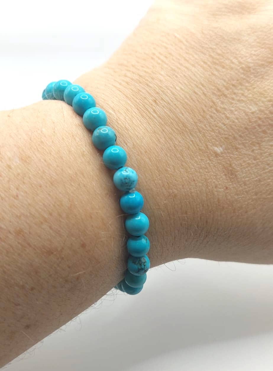 Pulsera Cuentas - Piedras Naturales - Turquesa