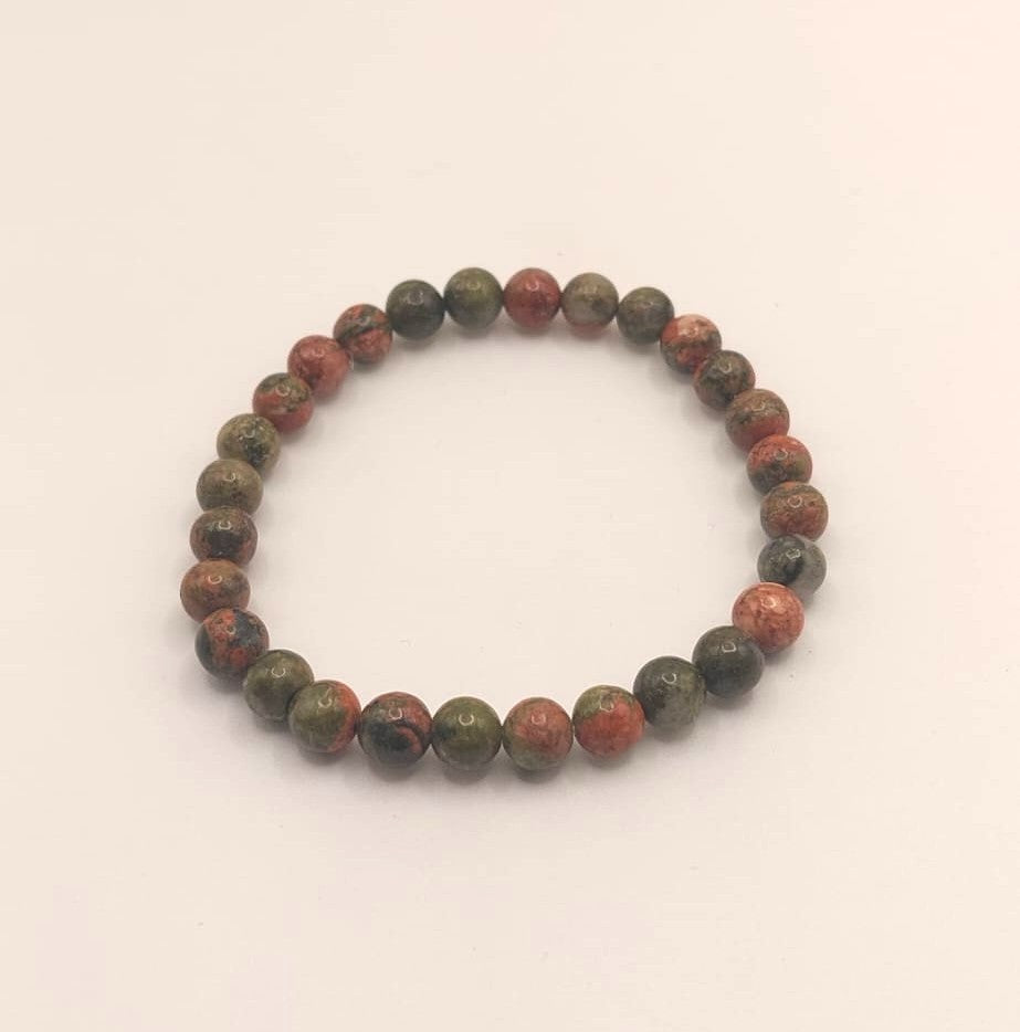 Pulsera Cuentas - Piedras Naturales - Unakita