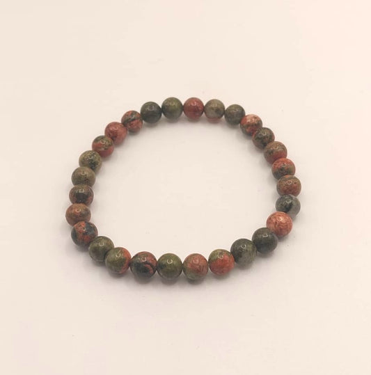 Pulsera Cuentas - Piedras Naturales - Unakita
