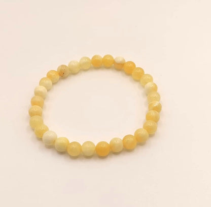 Pulsera Cuentas - Piedras Naturales - Calcita Naranja