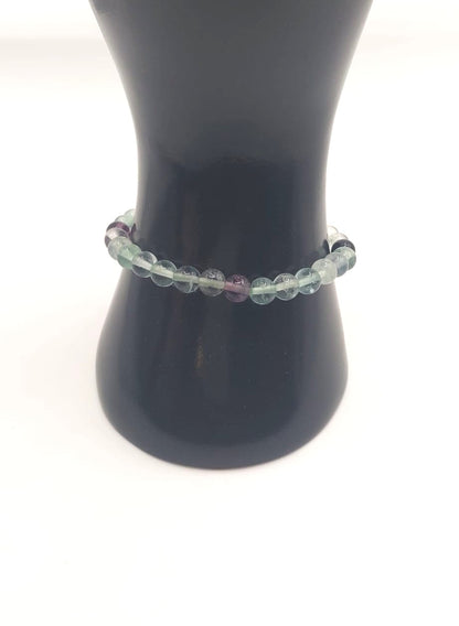 Pulsera Cuentas - Piedras Naturales - Fluorita