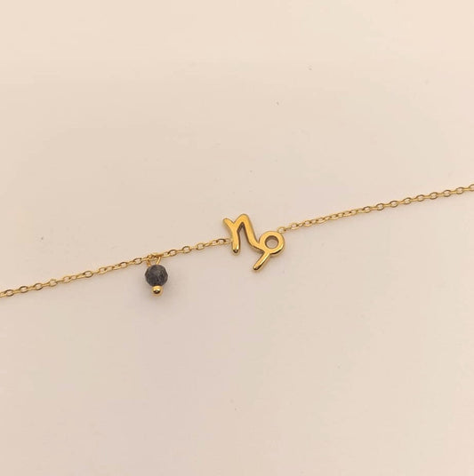 Pulsera Zodiaco - Símbolo Dorado - CAPRICORNIO