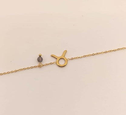 Pulsera Zodiaco - Símbolo Dorado - TAURO