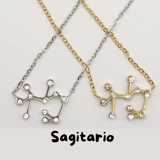 Collar Zodiaco - Constelación Dorado y Plateado - SAGITARIO