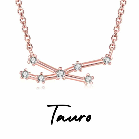 Collar Zodiaco - Constelación Rosa - TAURO
