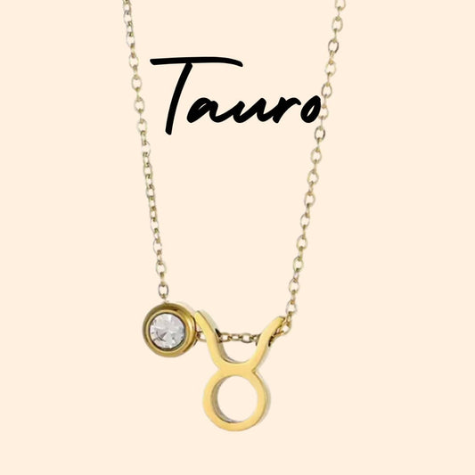 Collar Zodiaco - Símbolo y Circonita - TAURO