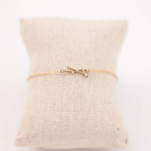 Pulsera Zodiaco - Constelación Dorado y Plateado - TAURO