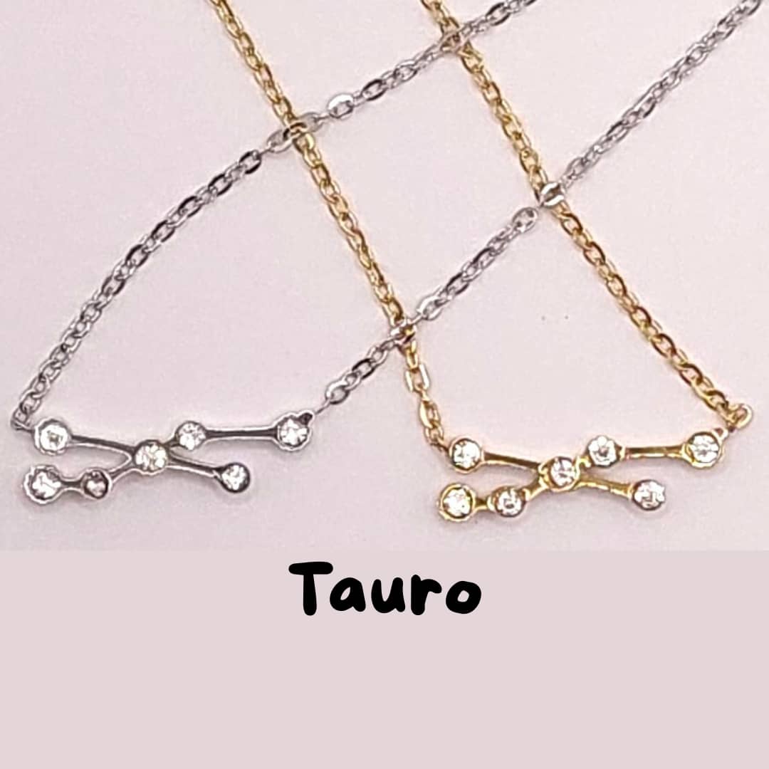 Collar Zodiaco - Constelación Dorado y Plateado - TAURO