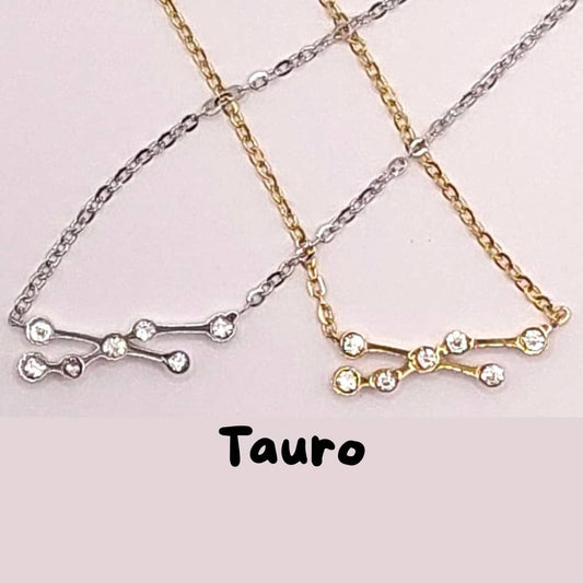 Collar Zodiaco - Constelación Dorado y Plateado - TAURO