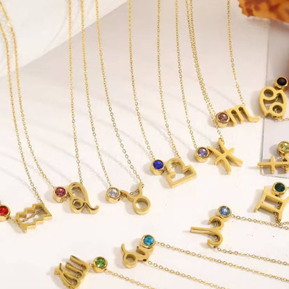 Collar Zodiaco - Símbolo y Circonita