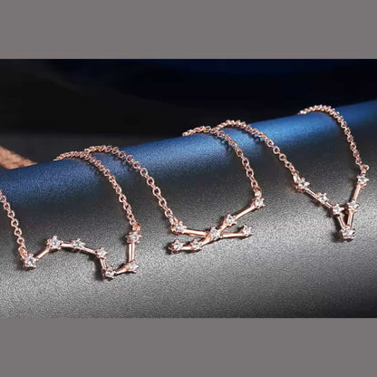 Collar Zodiaco - Constelación Rosa - GÉMINIS