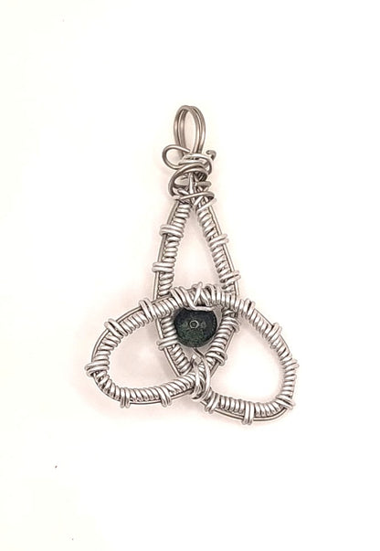 Colgante Único y Artesanal - Triqueta y Ágata India