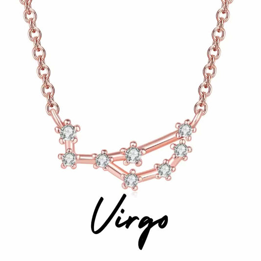 Collar Zodiaco - Constelación Rosa - VIRGO