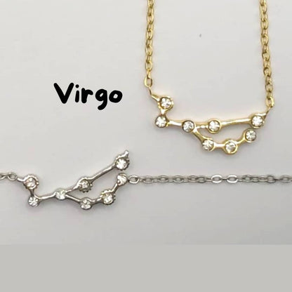 Collar Zodiaco - Constelación Dorado y Plateado - VIRGO